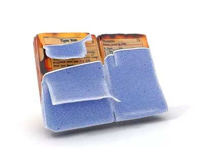 Burnt Book Pages Model Pack Texture