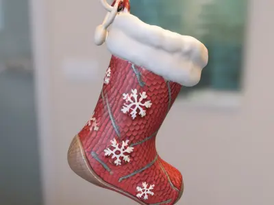 hristmas Stocking Ornament 3D model