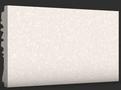 Overgrown Stone Wall Section Detail 3D print model