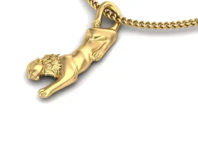 Panther Pendant 3D print model
