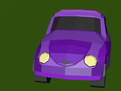 Subaru   360 1958 Low-poly 3D model Low-poly 3D model