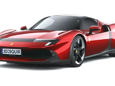 Ferrari 849 Testarossa 2026 LowPoly Low-poly 3D model