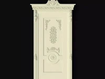 door High quality 3d models for processing on a cnc machine 3D model