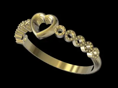 heart ring  3D print model
