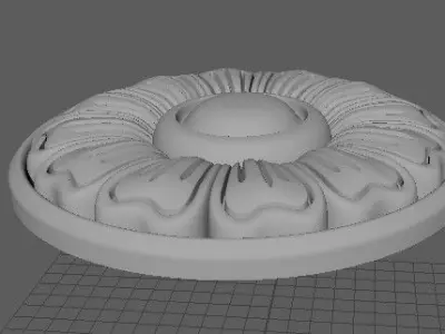 rosette flower 3D model buy