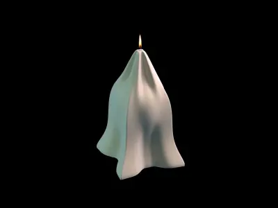 Candle form-fitting 3D print model