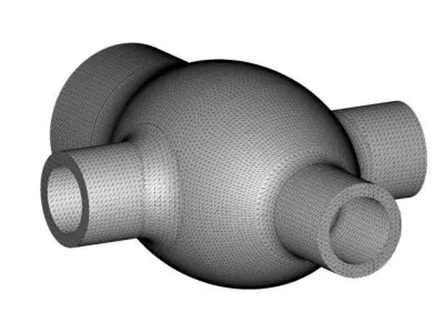 Innovative Cross Pipe Fitting 3D print model