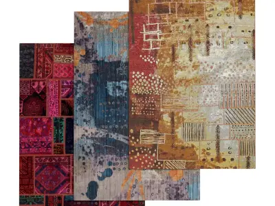 Rug Set 2029 3D model