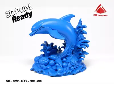 Dolphin Figurine 3D print model