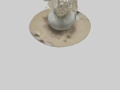 Table Decoration model Low-poly 3D model