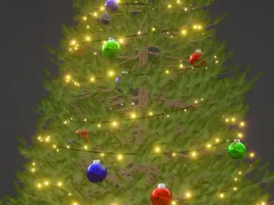 Christmas Tree Decorated 3D model