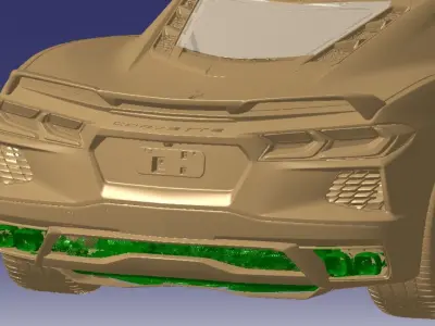 Chevrolet Corvette Premium 3LT 2020 Vehicle 3d scan model 3D model