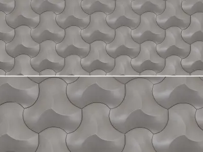 Parametric Wall Panel 3d model Low-poly 3D model 2