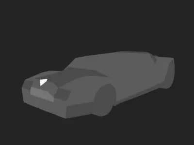 LIMOUSINE  Low-poly 3D model