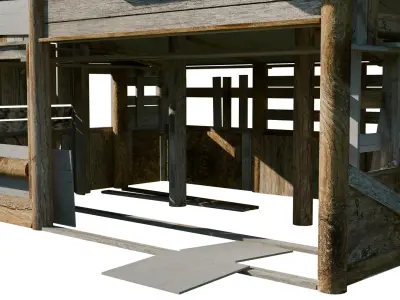 Low Poly Barn - Shed - Game-Ready Free low-poly 3D model
