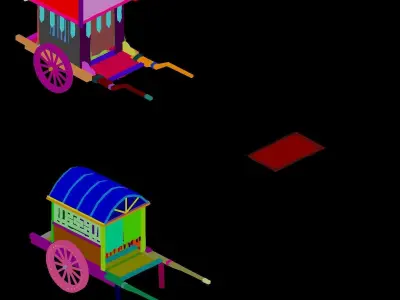 Game Carriage 271 3D model