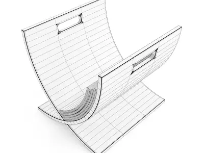 Magazine Rack 3D model