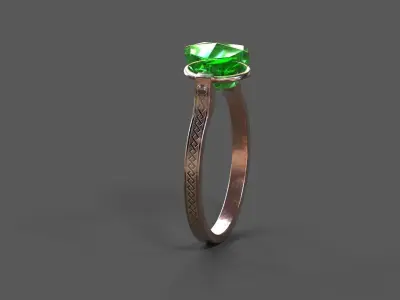 High-Quality 3D Ring Model Low-poly 3D model