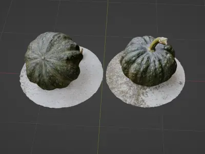 3D scanned pumpkin 3D model