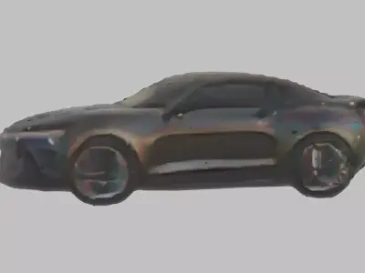 Chevrolet Camaro debree apocalyptic Low poly textured Low-poly 3D model
