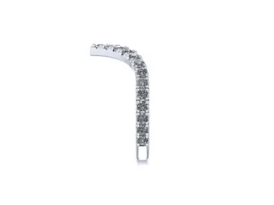 V SHAPED STACKABLE RING WEDDING BAND 3D print model