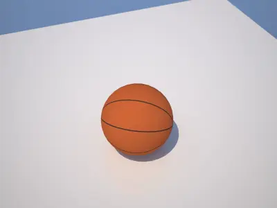 Basketball ball - free Free low-poly 3D model