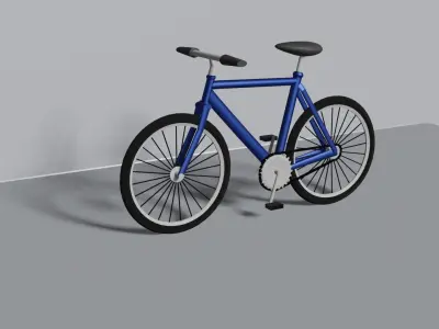 3d amazing metalic bike  Free 3D model