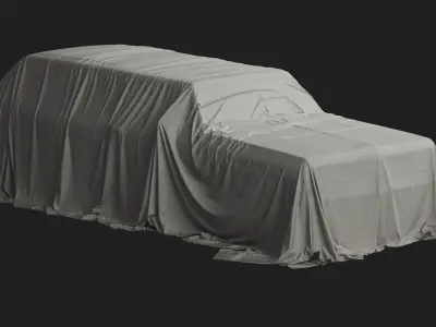 Retro Car Cover 01 3D model