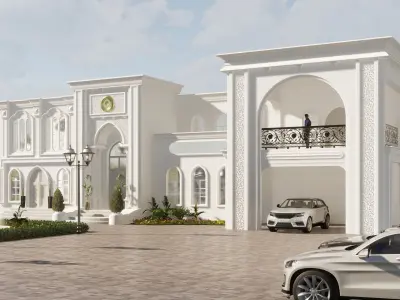 Luxurious Villa 3D Model 3D model