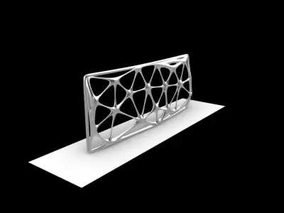 Triangulated Wall random points v6 3D model