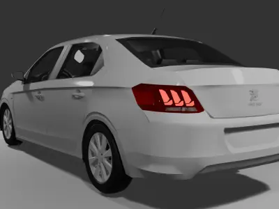 Peugeot 301  Low-poly 3D model