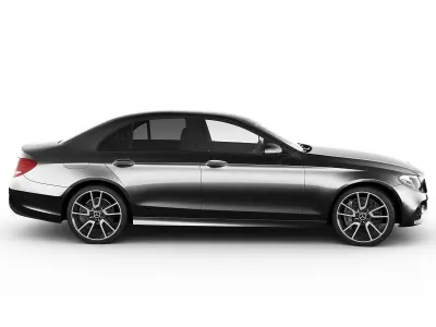 Mercedes E43 AMG 2017 sedan 3D model