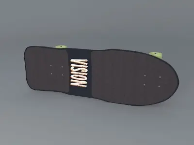 1988 Vision Mark Gator Rogowski Gator version 2 model skateboard Free 3D model