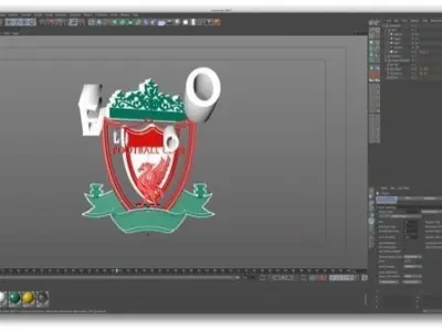 Liverpool logo 3D model
