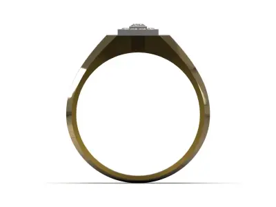 Luxury men cad stl printable ring model mr0338 3D print model