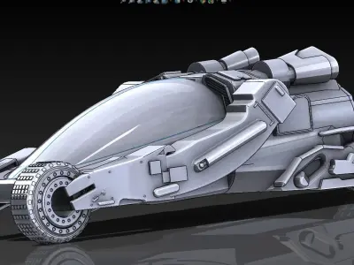 BUJJI CAR  Low-poly 3D model