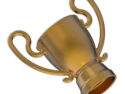 Premium Championship Trophy 3D print model