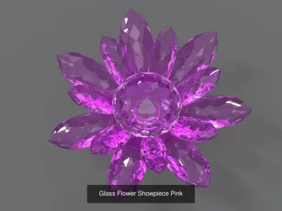 Glass Flower Showpiece Collection