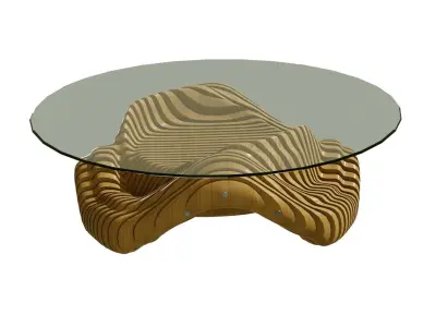 Parametric coffee table 05 3D model