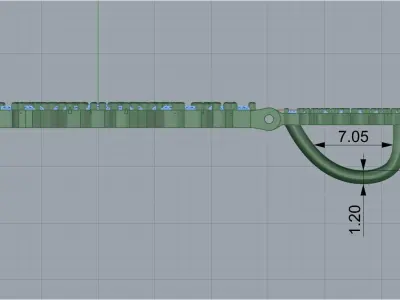 pendant snow 3D print model