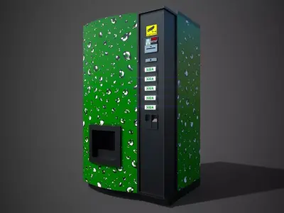 Soda Vending Machine PBR Game Ready  Low-poly 3D model