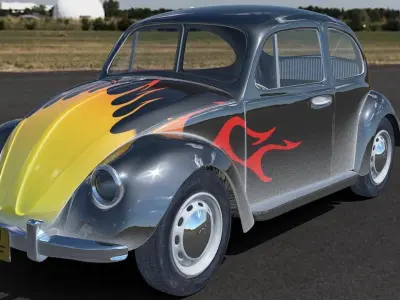 Volkswagen Beetle 1967 3d model 3D model