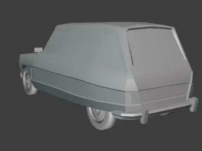 Citroen Ami 8 Low-poly 3D model