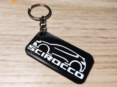 SCIROCCO VOLKSWAGEN KEY CHAIN 3D print model