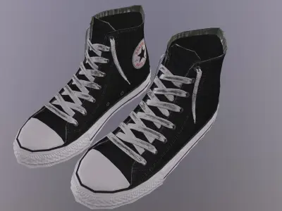 CONVERSE SHOES PBR Low-poly 3D model