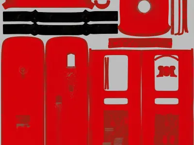 Vintage TEXACO Gas Pump 1948 3D model