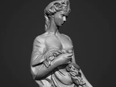 Woman sculpture 3d print model 3D print model