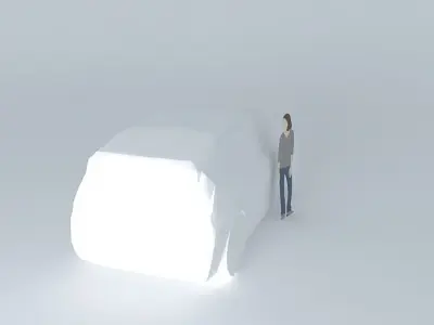 Monospace car template template NEG Free 3D model