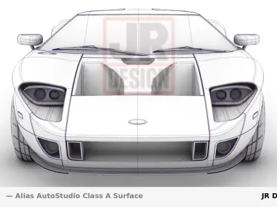 Classic sport US car Classe A  3D model