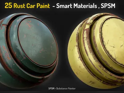 25 Rust Car Paint Smart Materials Texture
